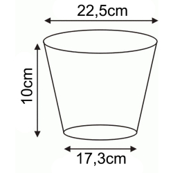 Miska chryzantemowa produkcyjna 21cm