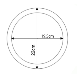 Podstawki pod miski chryzantemowe terakota 22cm