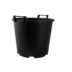 Doniczka produkcyjna 30L okrągła z uszami i wzmocnionym rantem 41 cm – wytrzymała donica ogrodowa