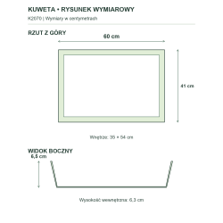 K2070 — rysunek wymiarowy produktu K2070 — rysunek wymiarowy produktu
