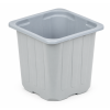 Doniczka produkcyjna kwadratowa Ø 7 cm 0,27 L – miękka, szara