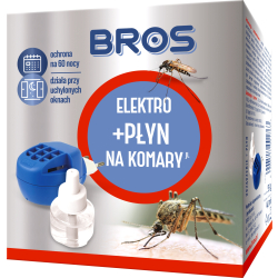 BROS Elektrofumigator owadobójczy z płynem na komary BROS Elektrofumigator owadobójczy z płynem na komary
