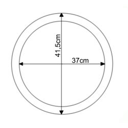 Podstawek terakota okrągły 40cm - mocny