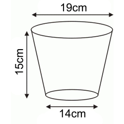 Doniczka do uprawy borówki 19/15cm - 3L