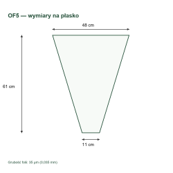 OF5 — wymiary na płasko OF5 — wymiary na płasko