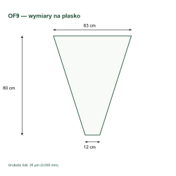OF9 — wymiary na płasko OF9 — wymiary na płasko