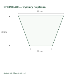 OF30/60/400 — wymiary na płasko OF30/60/400 — wymiary na płasko
