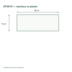 OF38/15 — wymiary na płasko OF38/15 — wymiary na płasko