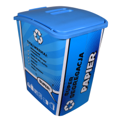 Pojemniki do zbiórki odpadów – kosze na śmieci 25L - Papier