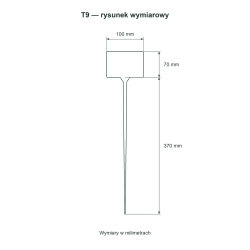 T9 — rysunek wymiarowy T9 — rysunek wymiarowy