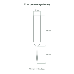 T2 — rysunek wymiarowy T2 — rysunek wymiarowy