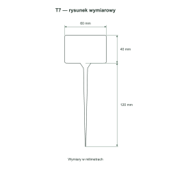 T7 — rysunek wymiarowy T7 — rysunek wymiarowy