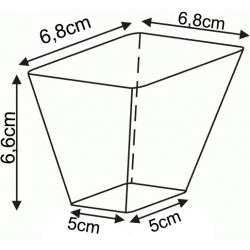 Doniczki kwadratowe miękkie 7x7/7cm 0,27L - 500szt.