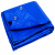 Plandeka wzmacniana 12 × 18 m niebieska – 75 g/m²
