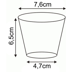 Doniczka produkcyjna koszyczek hydroponika 7,5/6,5cm - 0,09L