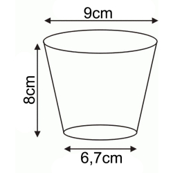Doniczka produkcyjna okrągła 9cm 0,35L zielona miękka wytrzymała