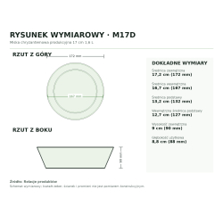 Rysunek wymiarowy: rzut z góry i z boku Rysunek wymiarowy: rzut z góry i z boku